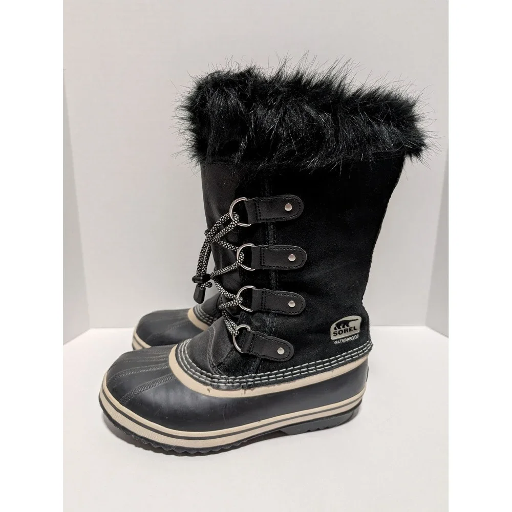 Sorel Women's Joan of Arctic Black‎ Waterproof Winter Snow Duck Boots Size 5